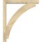 Ekena Millwork Thorton Block Rough Sawn Bracket w/ Offset Brace, Douglas Fir, 4"W x 24"D x 28"H BKT0402X24X28THR05RDF - alternate 4